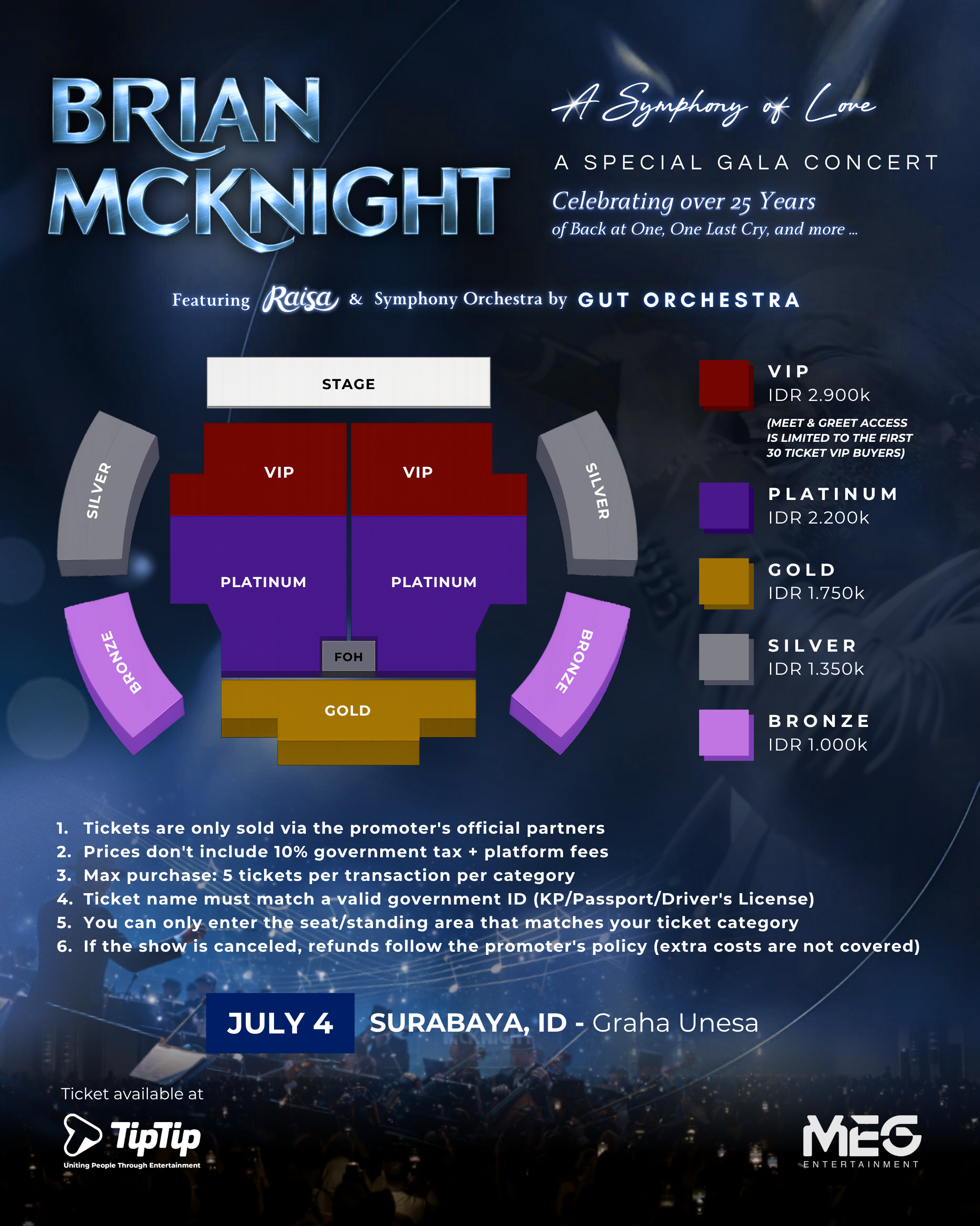 Layout Map Konser Brian McKnight